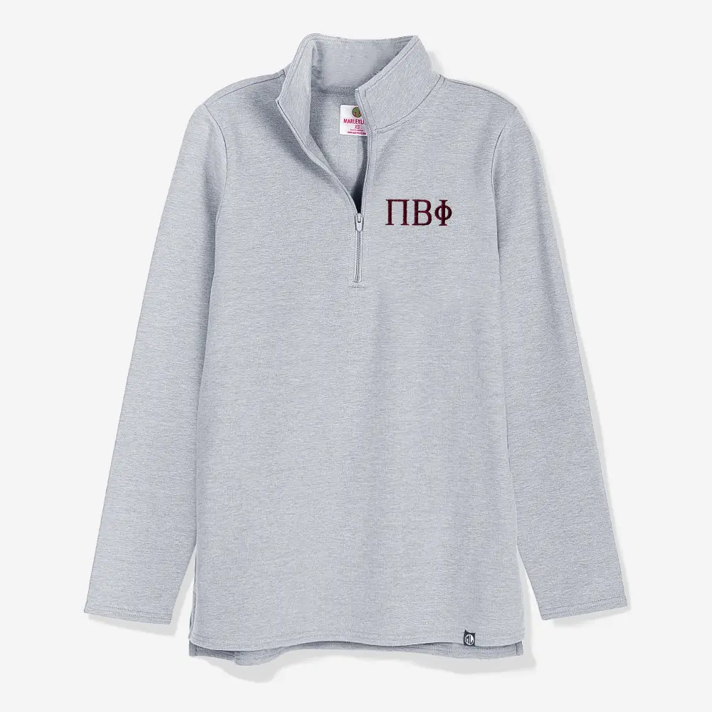 Pi Beta Phi Pullover Sweatshirt | Heathered Gray