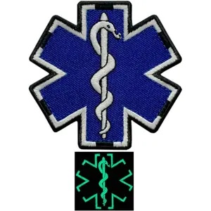 EMT Medic EMS Paramedic Patch [Glow Dark -Iron on Sew on -MG6