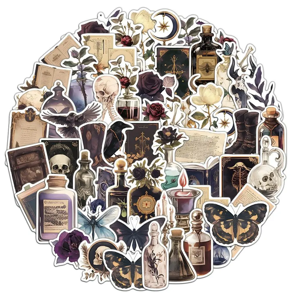 Creative Labels Sticker, Retro Car Decorative Decals, Waterproof Scrapbooking Laptop Stickers, Multipurpose Stickers for Car Water Cup Refrigerator Su