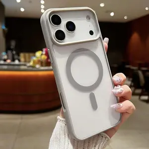 Suitable for iPhone 17/17 Pro/17Pro Max/apple 17Air 16 15 14 13 12 11Pro Max/Plus XsMax Magnetic Clear Transparent Case Compatible With MagSafeCover clear acrylic cover