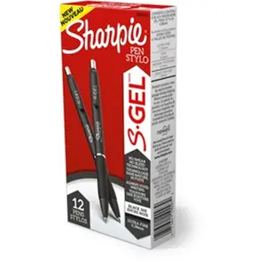 Sharpie 0.38 mm S-Gel Pen, Black - 12 Count Sharpie 0.38 mm S-Gel Pen, Black - 12 Count