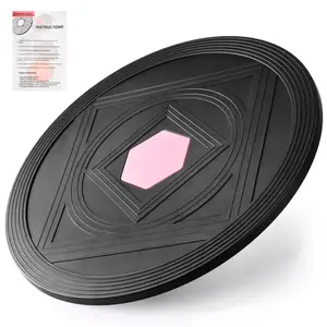 GOGOFIT Wobble Balance Board, 15" TPE Non-slip, Stability Board with Leg for Workout Core Trainer, Home Gym, Standing Desk & Physical Therapy