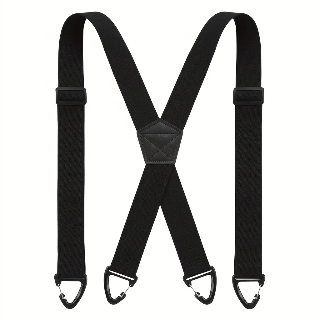 X-Back Hidden Suspenders – 1.5" Heavy Duty Work Suspenders for Men & Women, Under-Clothing Comfort, No-Slip Adjustable Straps