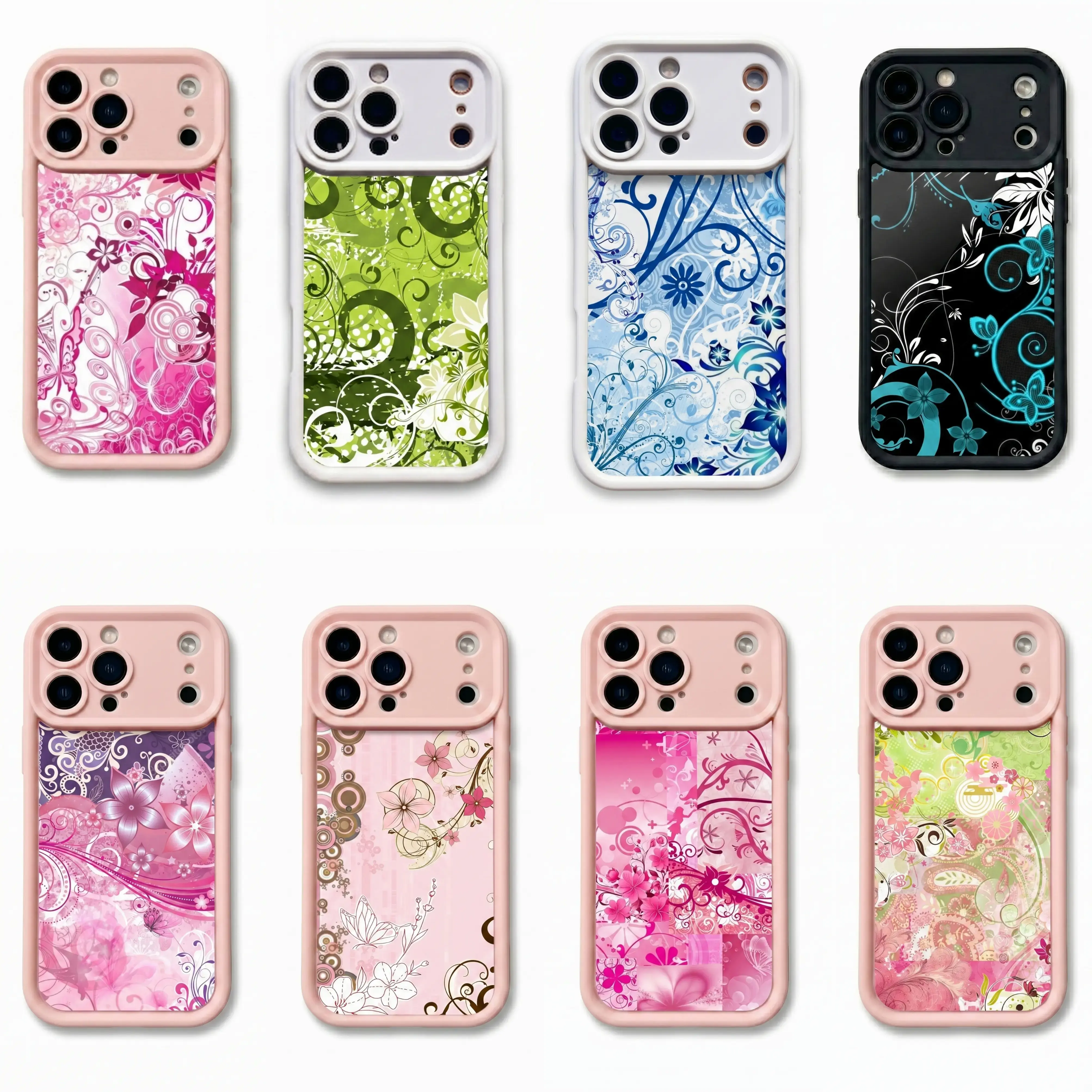 Elegant Baroque Floral Case | Retro Vines Damask Pattern | Luxury Classic Flower Art Cover | for iPhone 16/15/14/13/12/11/17 ProMax Plus for Samsung phones, suitable for both men and women,  Perfect Gift for Women Men.A gift for the fans