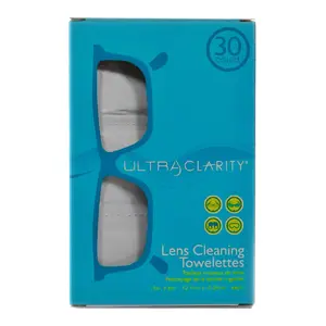 Ultra Clarity Pre-Moist Cleaning Wipes - 30 Count, for Camera, Smartphone, and Electronic Device Lenses