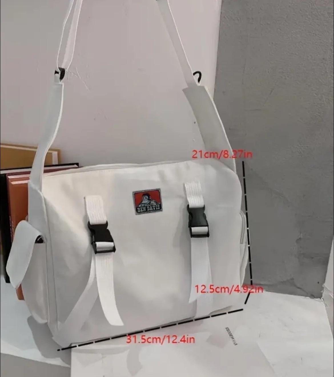 Ben Davis Work Bag for Men and Women - Crossbody & Shoulder Bag, Water-Resistant, Spacious Interior