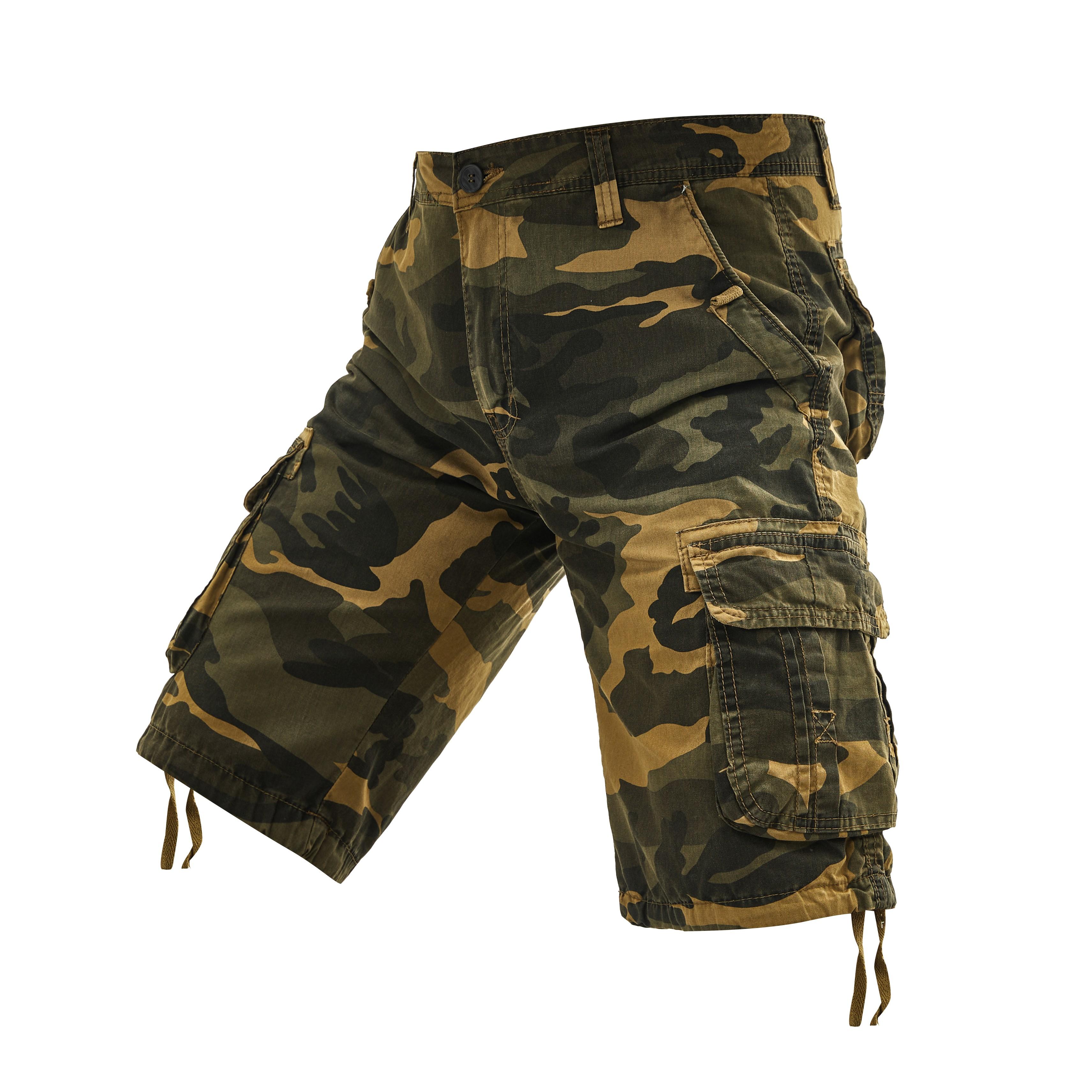 Men's Camo Cargo Shorts Multi-Pocket Lightweight Wear-Resistant Fashion Work for Hiking Camping Climbing Working Daily Casual Streetwear Durable Flexible Comfortable