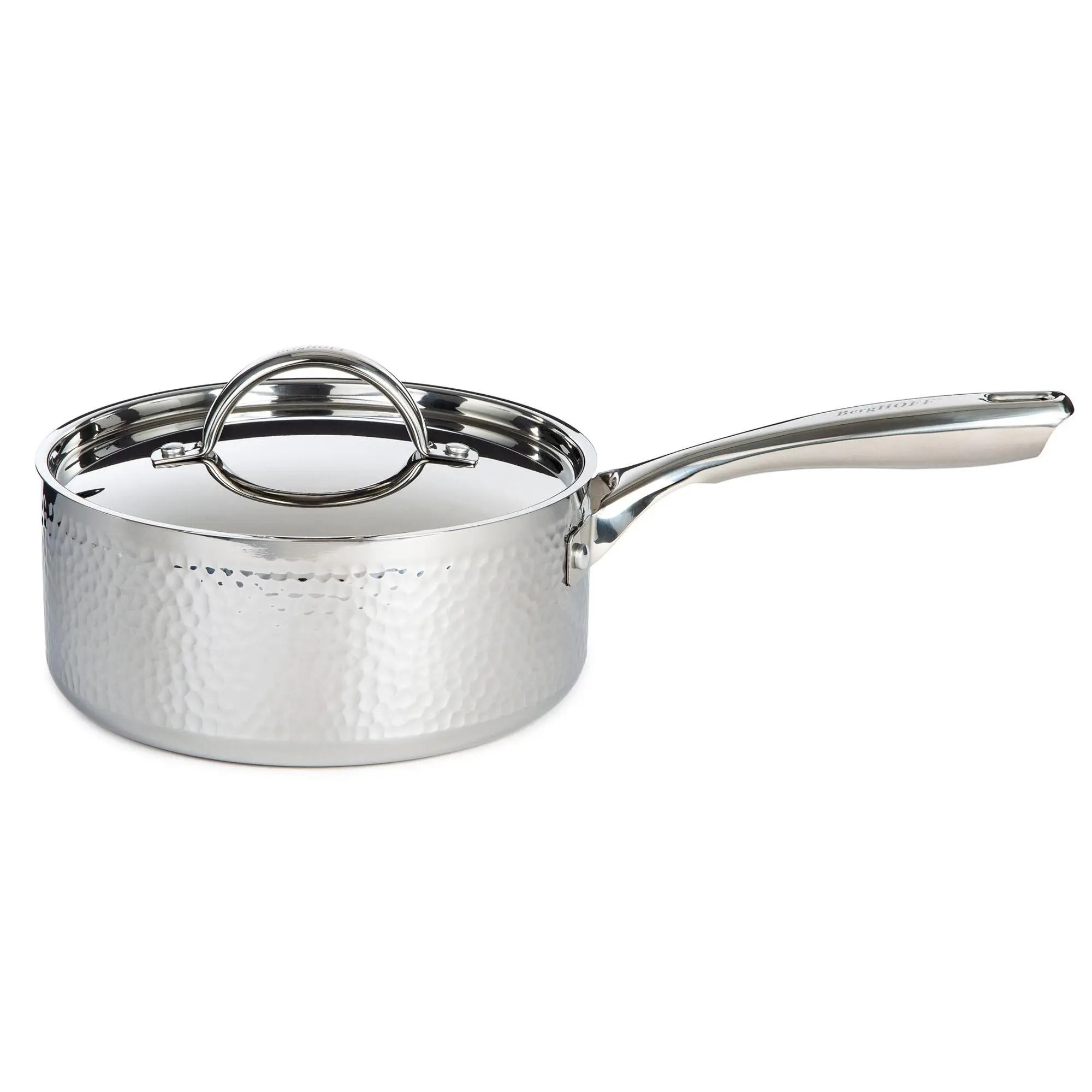 BergHOFF Vintage Tri-Ply 18/10 SS 8" Saucepan 3qt., Hammered