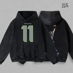 JSN - Jaxon Smith-Njigba 'POSTERIZED' For The 12s Cotton Hoodie Sweatshirt T-Shirt (Made In US), JSN Nation Outfit, Seahawks Game Day Outfits, Gift For Football Fans, Football Graphic Hoodie