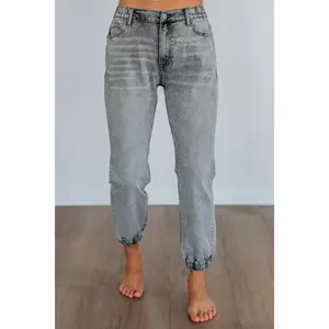 Francie Mica Denim Joggers