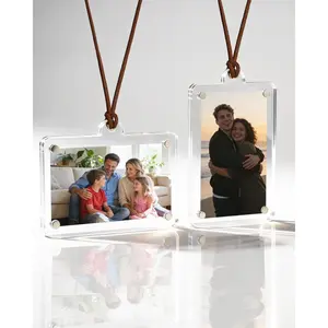 2Pack Car Picture Holder, Love with Every Mile Car Photo Holder, Car Rearview Mirror Hanging Accessories, Interior Decor Pendant for Car, Truck, SUV