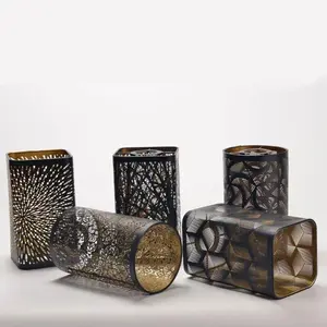 Hollow Out Design Lampshade, Creative Hollow Out Wall Lamp Shade, Retro Living Room Restaurant Chandelier Case, Home Decor