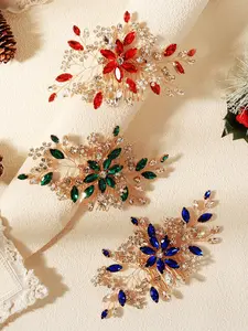 Women's Classic Handmade Rhinestone Pearl Bridal Hair Comb, Wedding Bride Updo Hairstyle Decoration, Elegant Hair Accessory