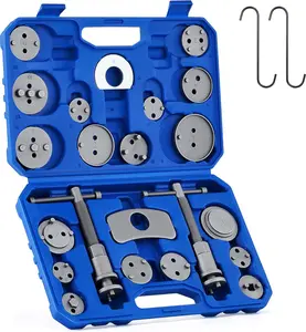 24PCS Brake Caliper Tool Kit – Orion Motor Tech Universal Brake Piston Compressor & Wind Back Tool Set with Case for Brake Pad Replacement