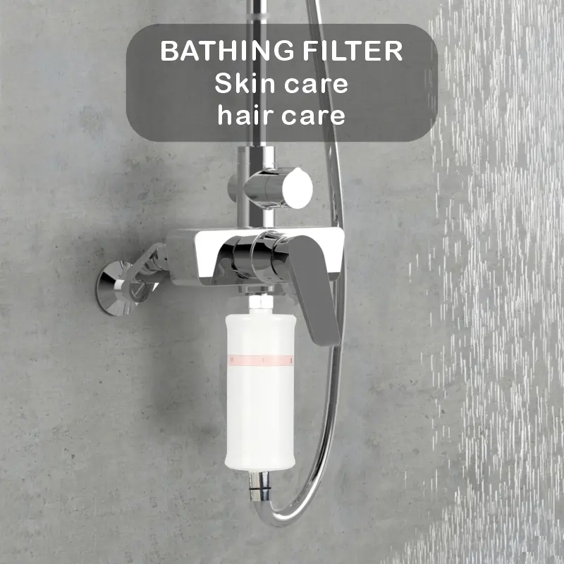 Vortopt High Output Shower Head Filter - Reduces Dry Itchy Skin, Dandruff, Eczema; Improves Skin, Hair, Nail Conditions (Shower Head Filters for Household Water Purification)