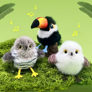 Interactive Bird Cat Toy, USB Rechargeable Flapping & Chirping Sound, Indoor Exercise Activator, Encourages Hunting Instincts