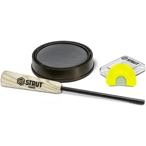 Wild Turkey Call & Decoy Hunting Combo Set, Brown: Turkey Call and Decoy