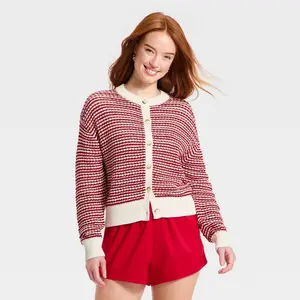 Women's Valentine's Day Cardigan Sweater - Universal Thread
