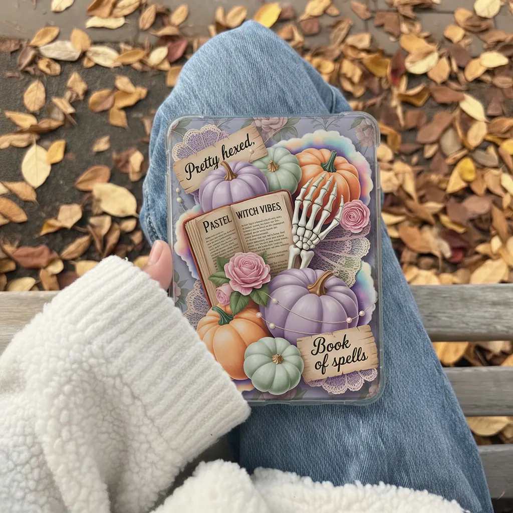 Witchy Bookish Kindle Insert for Clear Case – Aesthetic Book Lover Decor | Cozy Reading Accessory