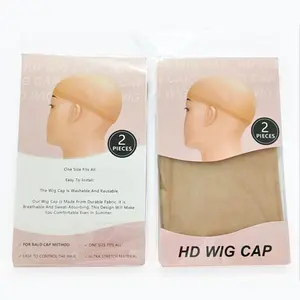 2PCS Invisible Wig Cap for Women Men - Ultra-Thin Breathable Nylon Mesh, Adjustable Non-Slip Grip Hair Net for Cosplay/Chemo Patients & Daily Use (TikTok Viral 2024 Trending Accessories) Elastic Breathable Wig Caps Pack