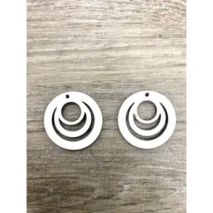 Circle Sublimation Earrings