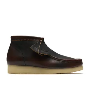 Clarks Wallabee Boot 26182763 Mens Brown Leather Lace Up Chukkas Boots