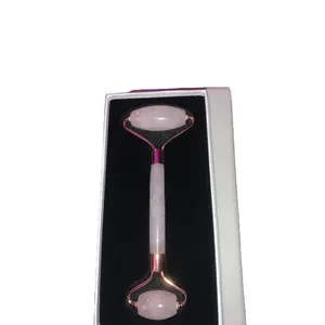 Rose quartz facial roller