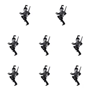 New brooch -1/8PCS cartoon Black Parade series badge pin, made of metal material, suitable for decoration on backpacks and clothing, exquisite gift, perfect for giving to family and friends as gifts