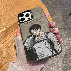 Anime A-Attack On T-Titan Phone Case For iPhone 17 16 15 14 13 12 11 Pro Max Plus Color Electroplated Silver IMD Laser Cover