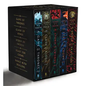 George R. R. Martin's A Game of Thrones 5-Book Boxed Set (Song of Ice and Fire Series): A Game of Thrones, A Clash of Kings, A Storm of Swords, A Feast for Crows, and A Dance with Dragons Paperback