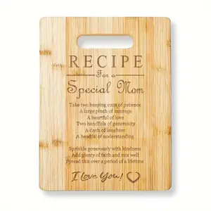 1pc Bamboo Cutting Board, "special mom" Cutting Board, Durable Bamboo Cutting Board, Bamboo Chopping Boards, Kitchen Decor, Creative Gift for Birthdays, Mother's Day & Christmas