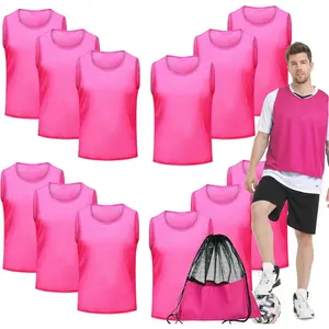 Youth Soccer Pinnies with Numbers Scrimmage Team Practice Vests Pennies Jerseys for Basketball Soccer Football Bibs