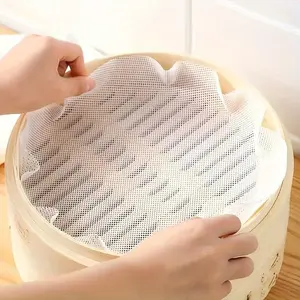 5pcs Steamer cloth does not stick to steamer cloth, steamed bun Mantou mat high temperature resistant steamer cloth steamer cloth mat