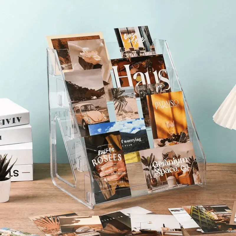 Vertical 5-tier lipstick organizer Compact Counter Display Shelf Transparent Tiered Cosmetics And Skincare Storage Shelf 1 Set Of Transparent Acrylic Multi-tier Perfume Storage Box