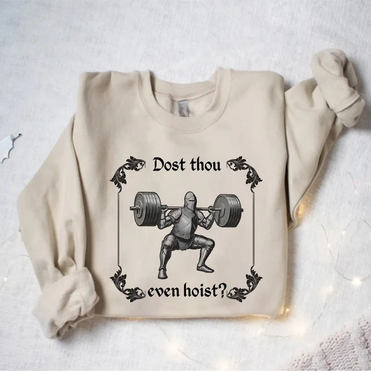Funny Gym Sweatshirt, Dost Thou Even Hoist, Medieval Knight Sweatshirt, Ren Faire, Funny Medieval Sweatshirt, Funny Gym Sweater, Gym Rat Gift