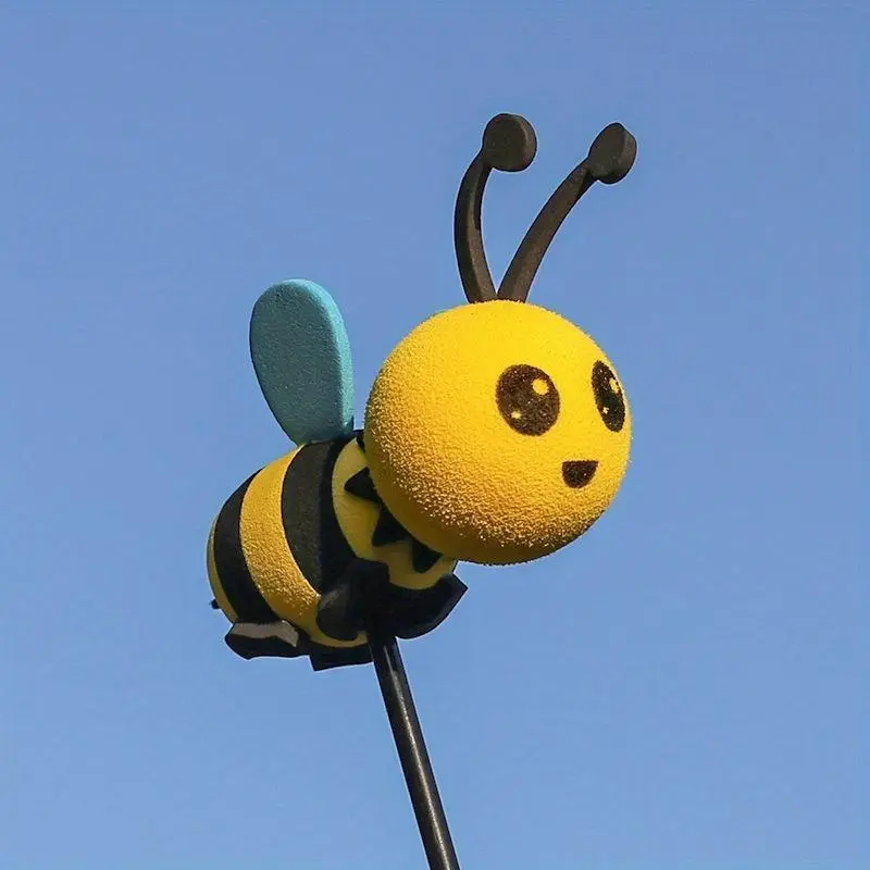 Cute Bee Design Car Antenna Topper, Easy To Install Car Antenna Topper, Universal Car Exterior Decoration Accessories for Car, Truck Antenna