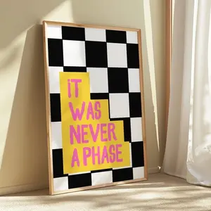 Song Lyrics Print - Checkerboard Wall Art - Nostalgic Posters - Emo Home Decor