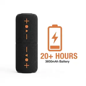 Sodlk Summervibes Compact Portable Bluetooth Outdoor Speaker with v5.3 Chip, 3600mAh Battery, 20+ Hours Playtime, Mobile Connection, Surround Sound, Travel-Friendly for Outdoor Audio Enthusiasts, Outdoor Speakers