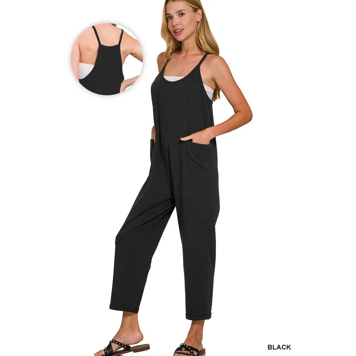 Cotton Jumpsuit Black