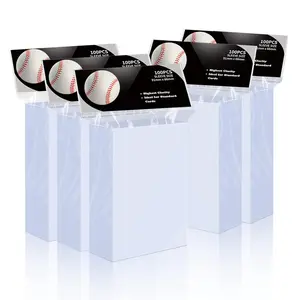 500-Count Ultra Clear 67x94mm (2 5/8"-3 5/8") Soft Protective Sleeves for Baseball Cards, TCG Collectibles