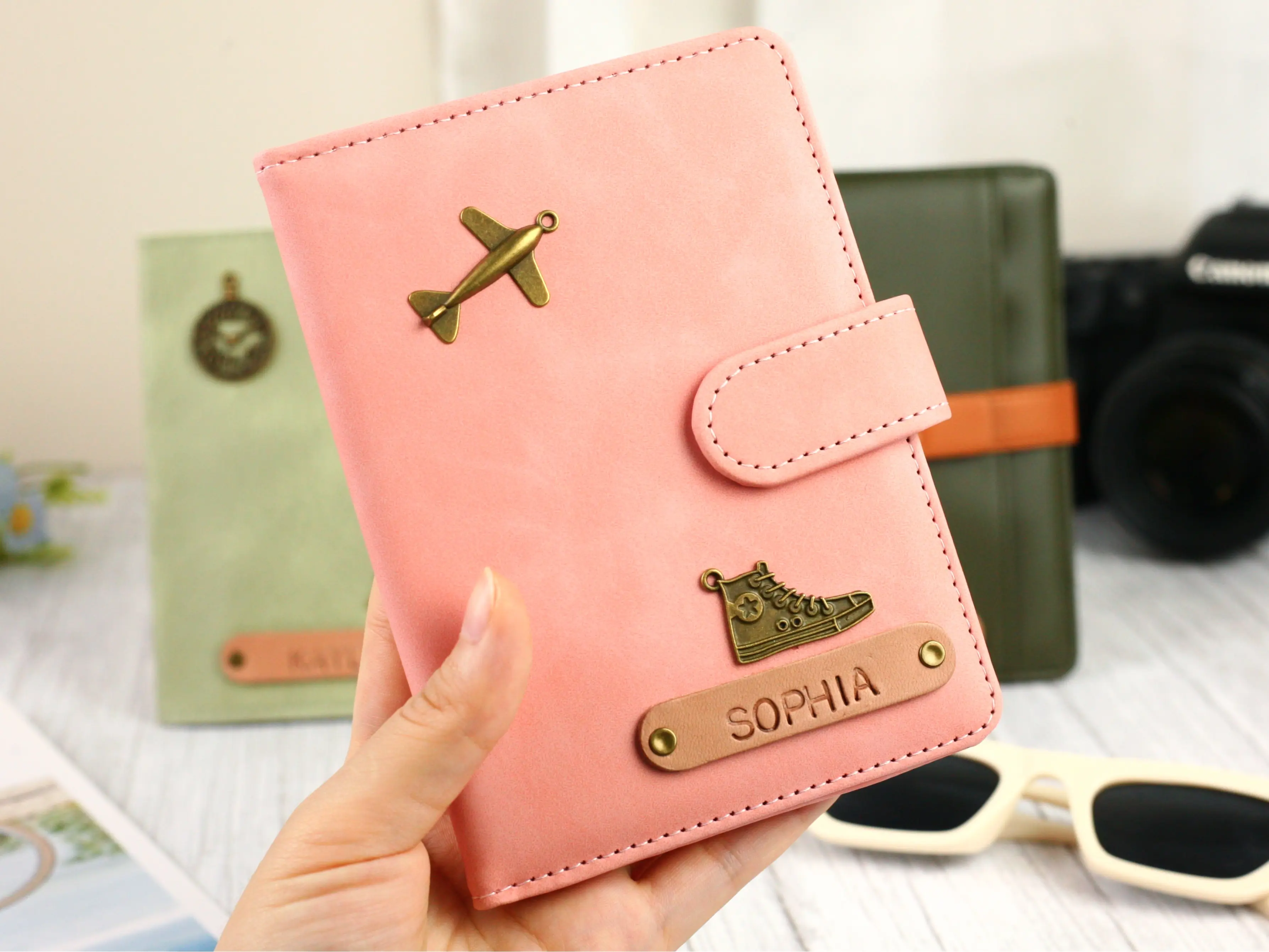 Customized Passport Cover, Personalized Leather Passport Holder, Custom Wallet Passport, Travel Gifts, 100% Handmade