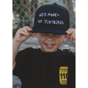 Need $ For Dirt Bikes Snapback Black