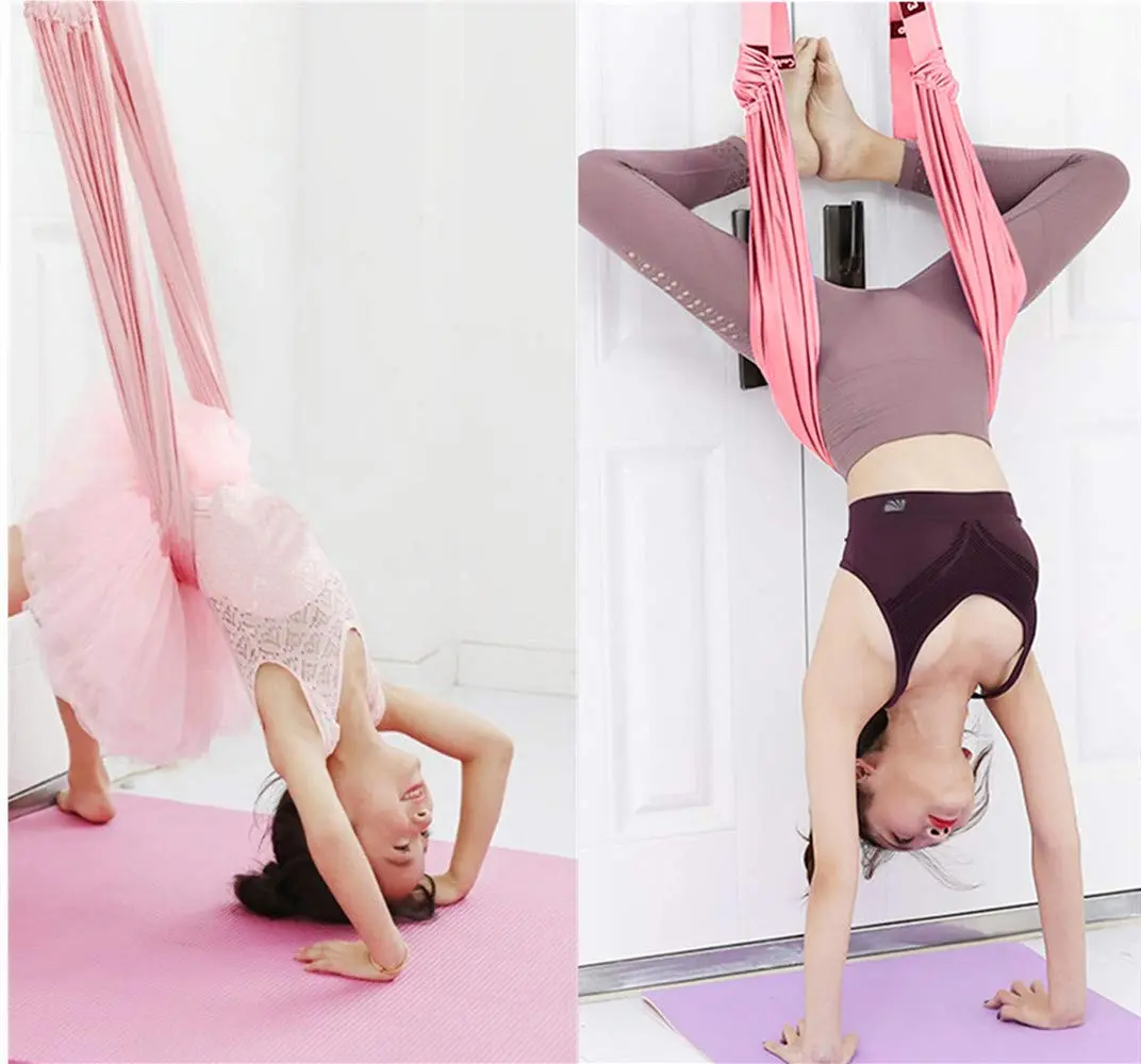 Waist Back Leg Stretch Strap Yoga Fitness Band Leg Stretching Assist Trainer Yoga Stretcher Back Bend Split Inversion Strap for Fitness Dance Ballet Gymnastics