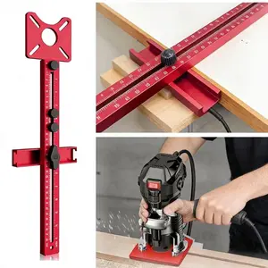 Multifunctional 3-In-1 Woodworking Router Jig, Extends Range 3.54 Inches to 24 Inches, Precision Cutting and Slotting Tool Hardware