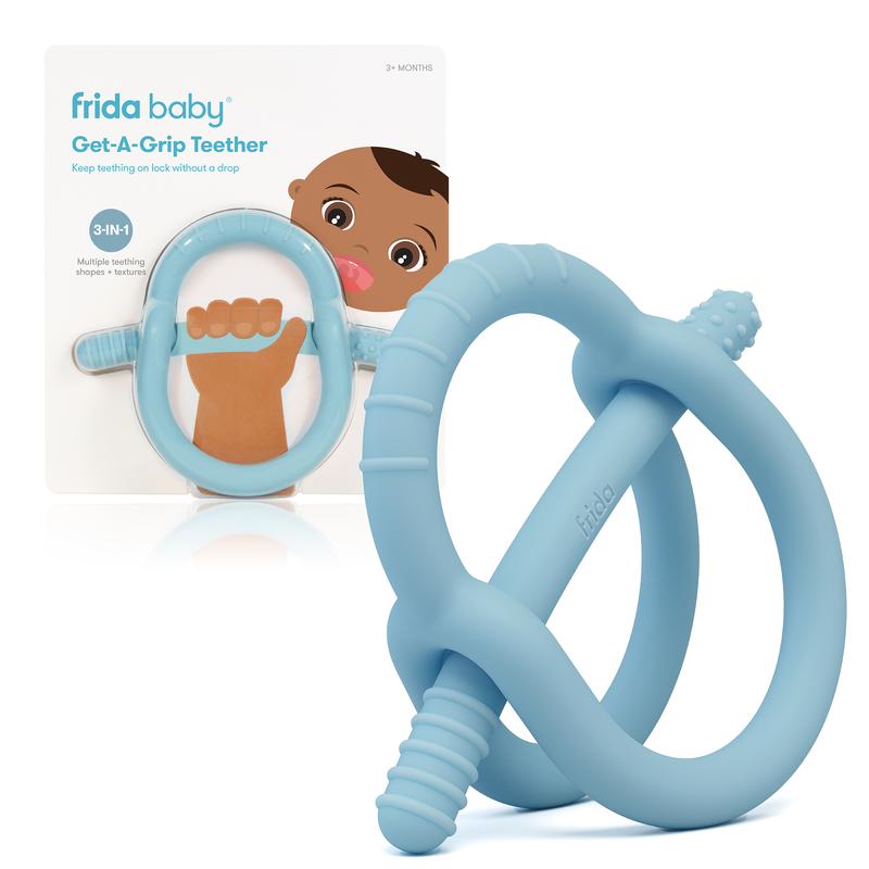 Frida Baby Get-A-Grip Teether - Teething Relief for Babies, BPA-Free, PVC-Free