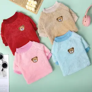 Autumn Winter Pet Clothes for Dogs & Cats, Small Breed Fabric Apparel, Bichon Teddy Pomeranian Puppy Kitten Short Hair Pets Sweater, Clothing