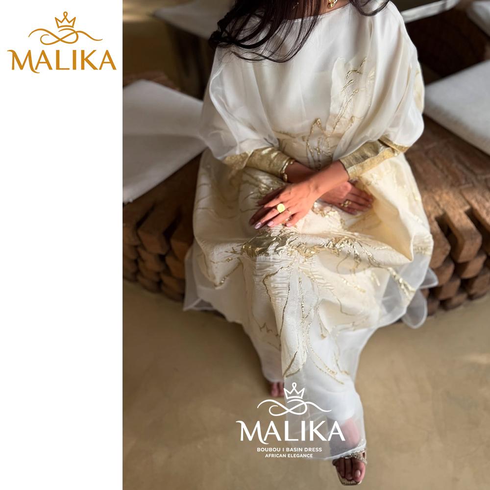 2pcs Set Newdrop Middle Eastern White Flower Brocade Semi Sheer Dress with Soft Lining and Belt Luxury Wedding Party Muslim Kaftan Long Robe