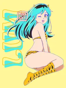 URUSEI YATSURA LUM Kawaii Medium Anime Poster Print (Artist Handmade)