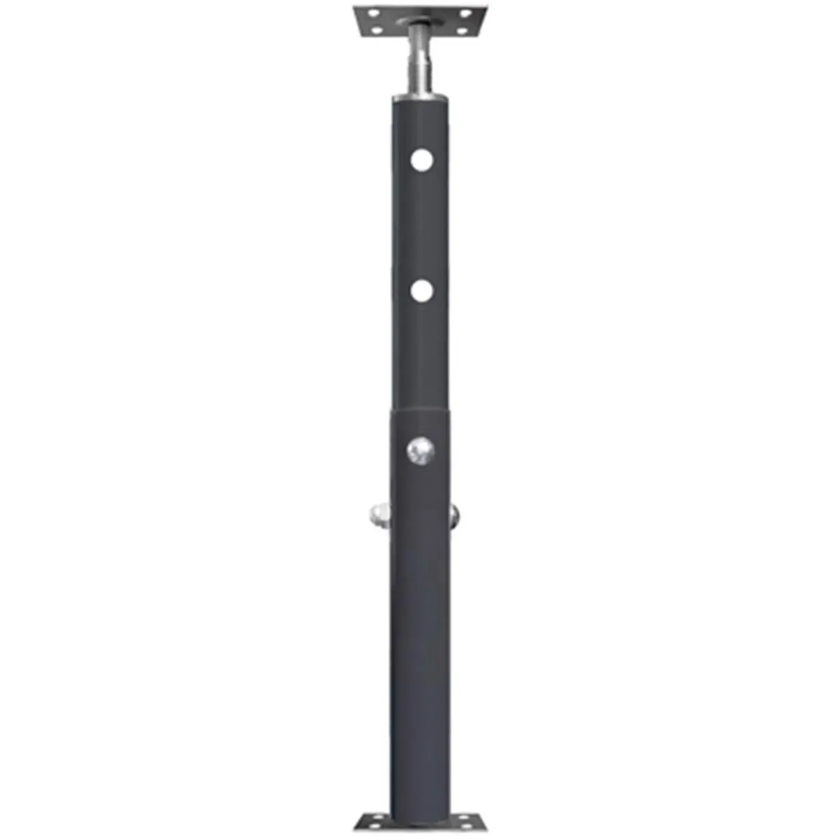 212 MAIN Heavy Duty Adjustable Jack Post, Corrosion-Resistant Steel, Load-Bearing Support, Adjustable 2'10"-4'7", 14,000-18,000 lbs Capacity, Deep Dish Plates for Decks, Bolts, Metal, 14 Lbs, 18,000 Lbs Min