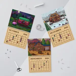 Calendar 2026 – Stardew Valley Fan Made With Pixel Characters Wall Calendar HG